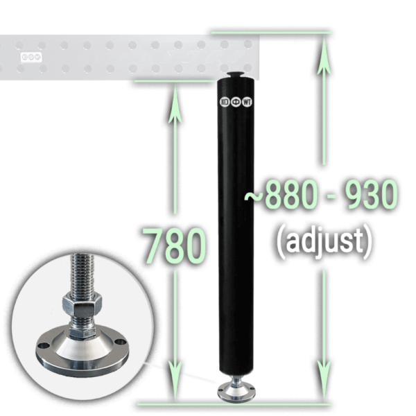 780mm Legs - Disc Feet | K16