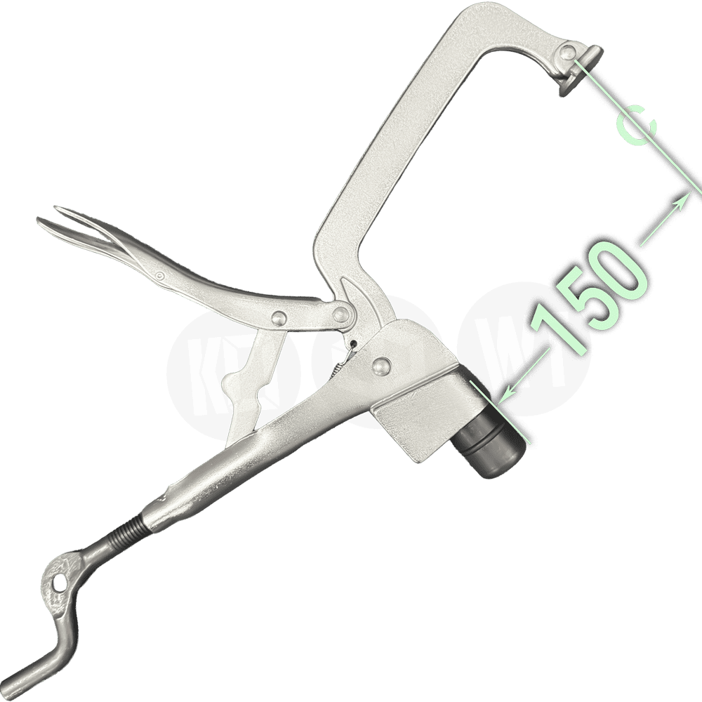 Welding Tables Australia KO C-Klamp™ - 150mm Throat - Pin Plier Locking Clamp | K28